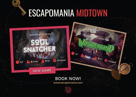 2 Escape Room Games at Escapomania Midtown Ocean City