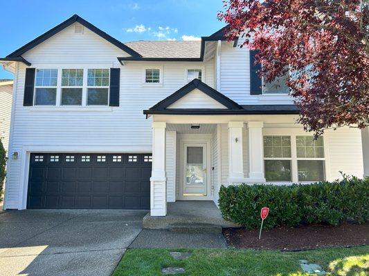 Got to modernize this homes appearance, customers love pulling up to that bold garage everyday!