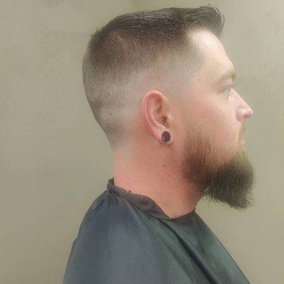 Bald fade and beard shape up part 2