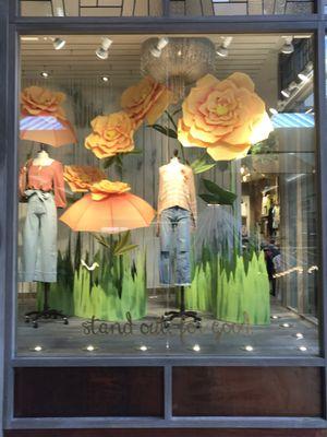 Creative handmade window displays