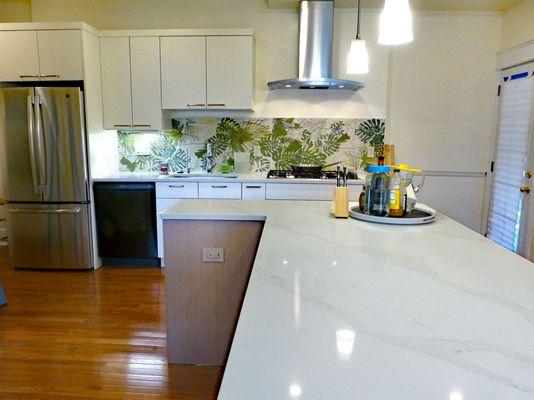 Space to breathe, and work, on our amazing kitchen island.