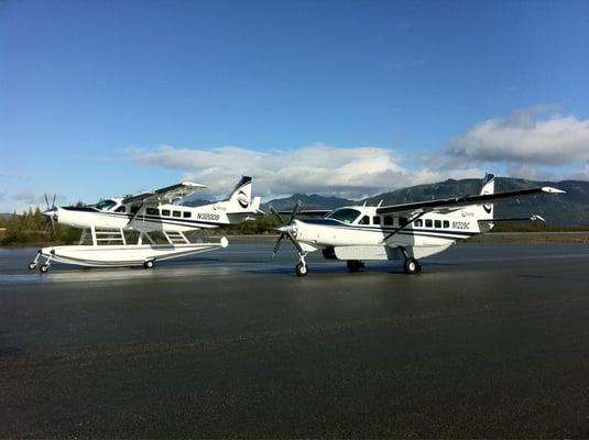 Fleet of modern Cessna Jet-prop aircraft. Reliable IFR service.