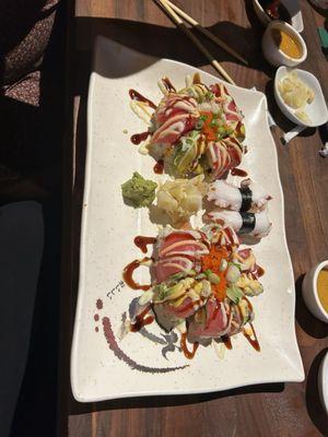 Abby roll and octopus nigiri