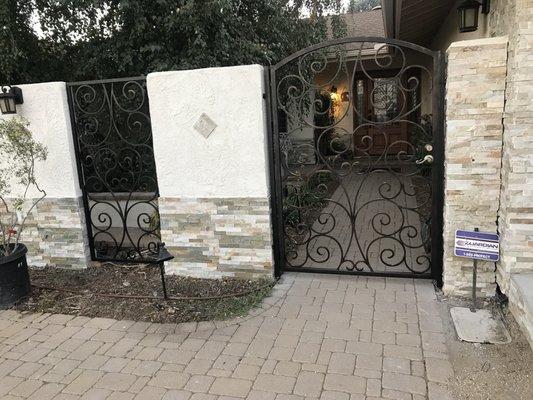 Fence panels and gate