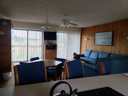 Living Room in Our Unit at Sea Scape Beach and Golf Villas