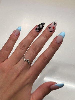 alice in wonderland themed nails