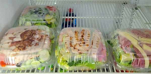 Available grab and go  salads