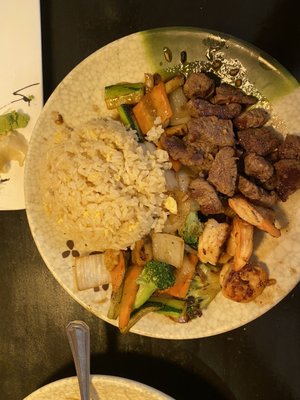 Beef and Shrimp Hibachi