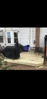 Quick and easy floating deck in pottstown.