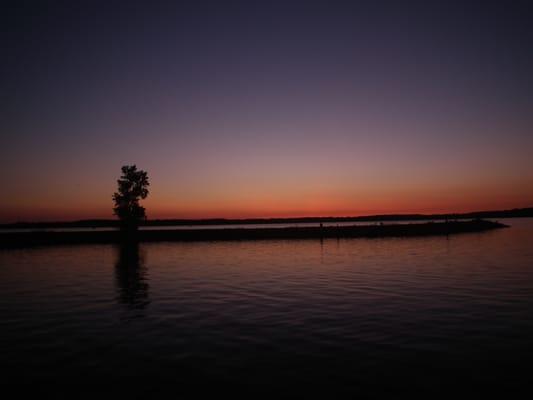 Sunset over the marina