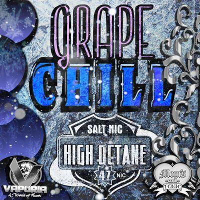 Grape Chill is in HIGH NICOTINE!  Vape in 27 or 47 nic with our High Octane line!