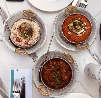 Babaganoush, Muhammarra, Eggplant Sauce