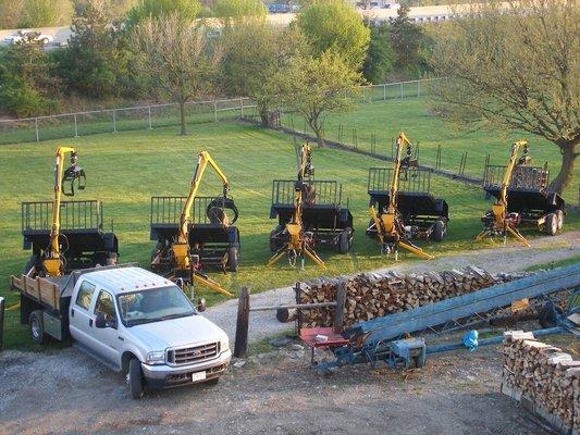 We stock a full line of Treeler log trailers in 10, 14, and 16 foot lengths.