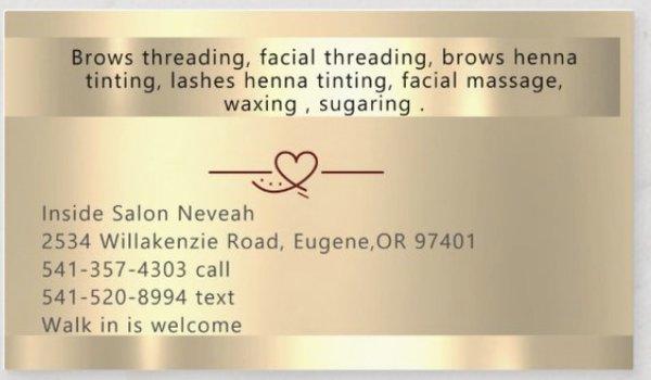 Eyebrows threading