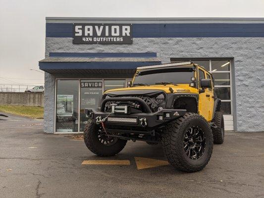 Smittybilt Front fenders and rear corner guards on JK