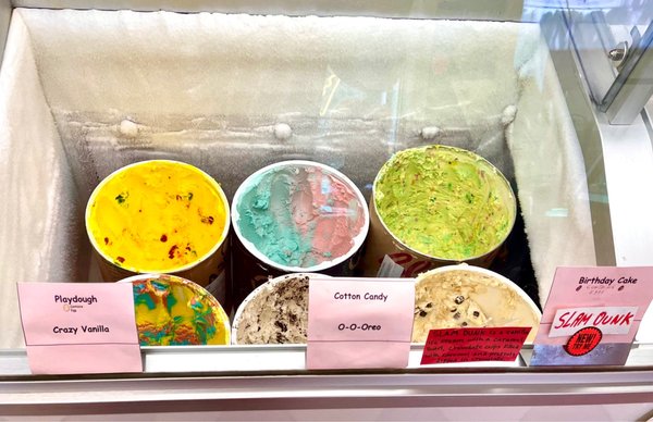 Some ice cream flavors