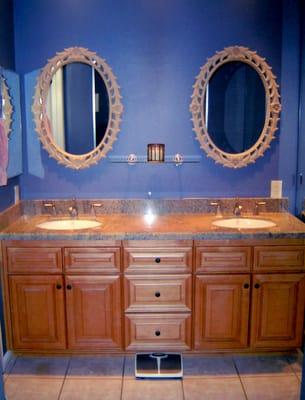 Bathroom Sink and Cabinets