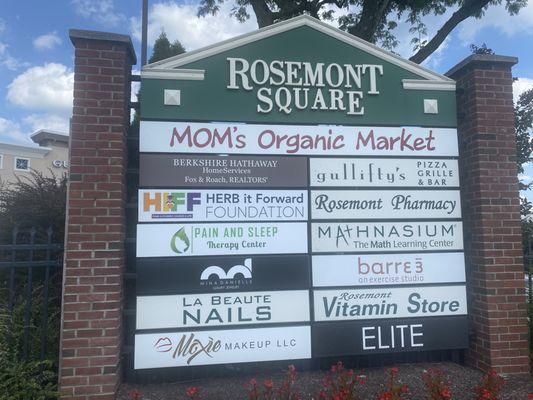 Rosemont Square sign