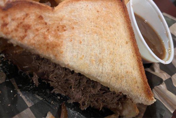 Toasty short rib sandwich