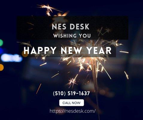 Nes Desk Wishing you HAPPY NEW YEAR! New Year, new beginning and time to start organize your office,  call to see how Nes Desk can Help!