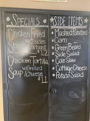 Daily specials