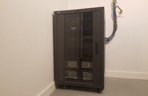 Rack for home theater and whole home audio equipment