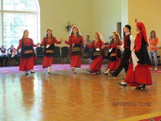 Williamsburg Greek Festival 2019: One of several troupes performing syrtakis