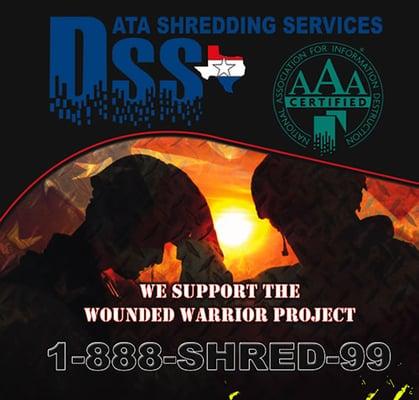 Data Shredding Services is a proud supporter of the Wounded Warrior Project!