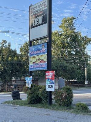 Gas station and restaurant