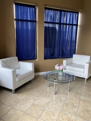 comfortable and clean waiting area