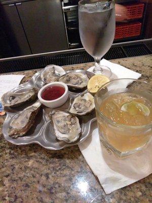 Whiskey and oysters