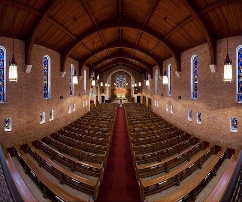 Sanctuary from the Choir loft/Organ Seat