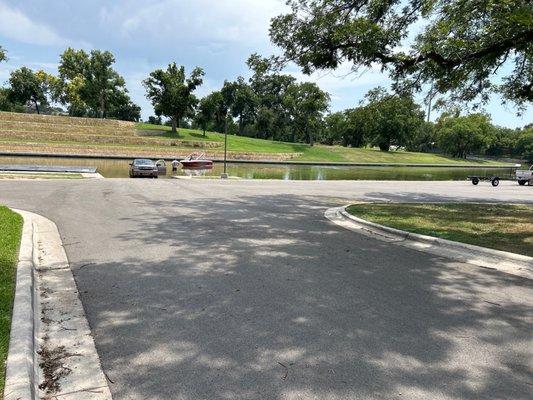 Boat launch area