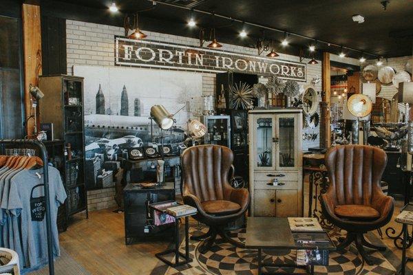 From Vintage Industrial Chic to Steampunk Art,  Fortin Ironworks is Ohio's premier destination location for unique handcrafted creations.