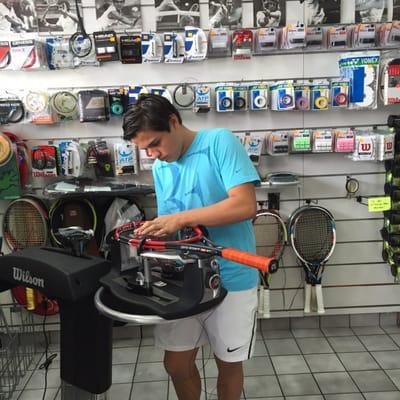 Same Day Racket Restringing!