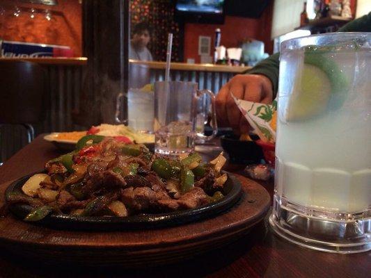 Beef Fajita and 99c Margarita "on Mondays"