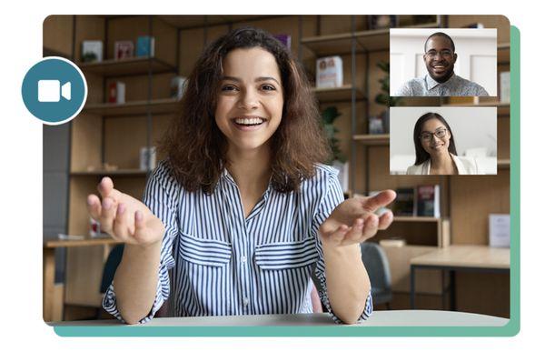 Connect and collaborate with colleagues and clients through HD video conferencing with no time restrictions and no user limits.