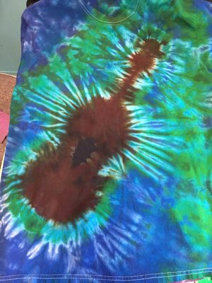 Ukulele tie dye