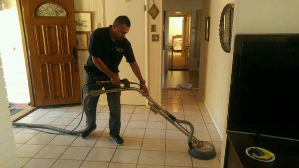 Tile and grout cleaning.