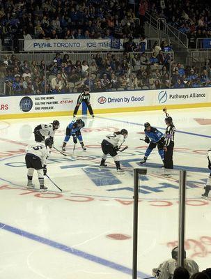 Game 1. PWHL Toronto vs Minnesota. First playoff game. May 8, 2024.