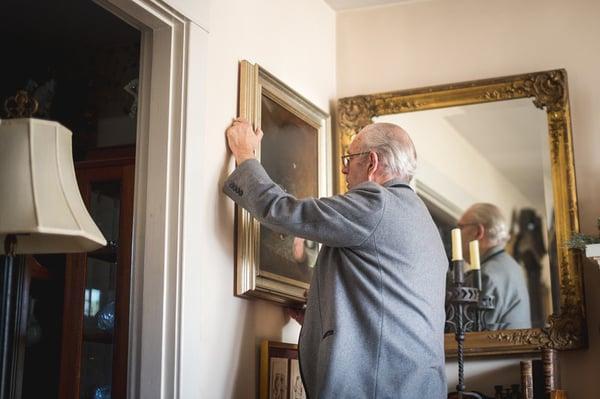 Expert hanging and placement of art in your home with over 35 years of experience!