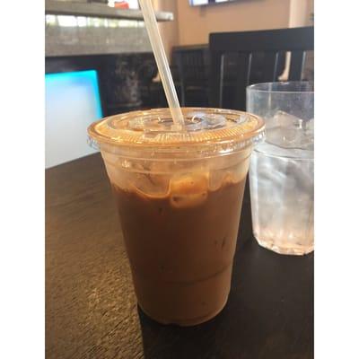 Iced coffee with condensed milk