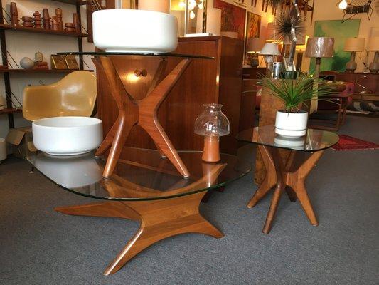 Perfect set of Adrian Pearsall tables.