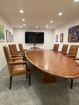 Our second conference room with state of the art technology is perfect for virtual or in person mediations.