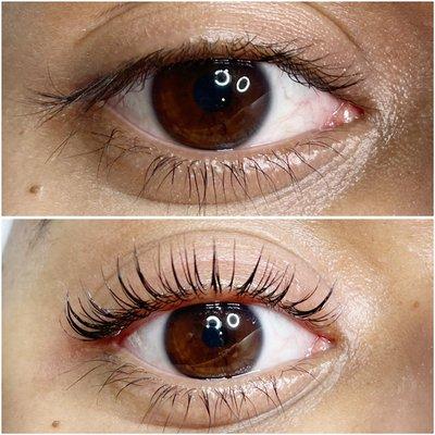 Keratin lash lift