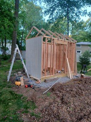 Garden shed construction