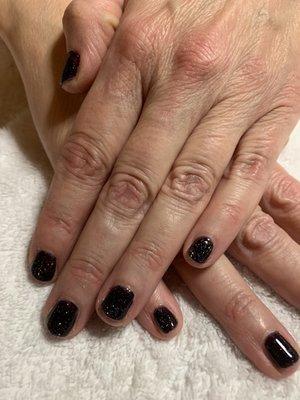 Gel polish manicure