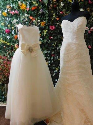 Designer gowns that fit just about any budget. Bring your budget to us, we have been known to negotiate pricing!