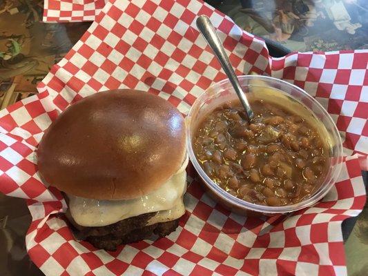 Hamburger and beans