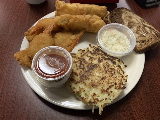 Friday Night fish fry with shrimp